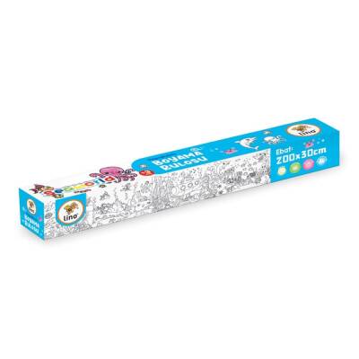 Lino Yapışkanlı Boyama Rulosu SEA WORLD 200x30 cm LS-200 - 1