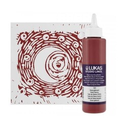 Lukas Studio Linol Baskı Boyası Su Bazlı 250 ml. Burnt Sienna - 1