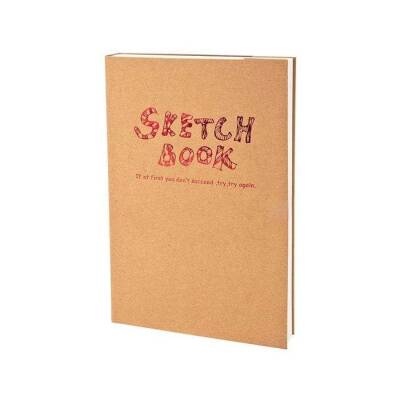 Lutart Sketch Book Dikişli Kraft Karton Kapak 100 gr 120 yp A4 - 1