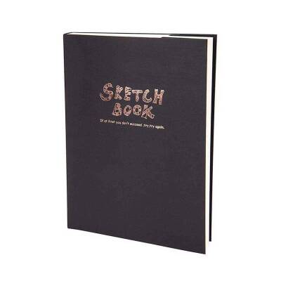 Lutart Sketch Book Dikişli Siyah Karton Kapak 100 gr 120 yp A4 - 1