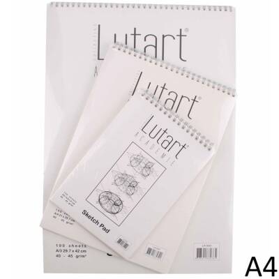 Lutart Sketch Pad Eskiz Bloğu 40-45 gr. A4 100 Sayfa - 1