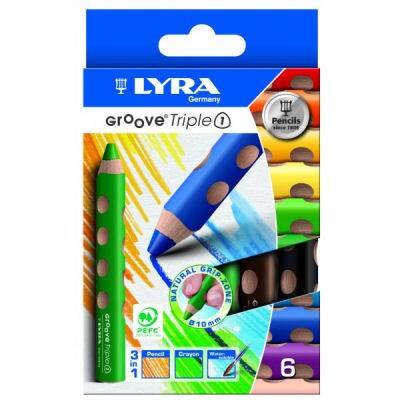 Lyra Groove Triple One 3 in 1 Boya Kalemi 6 Renk - 1
