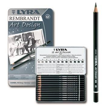 Lyra Rembrandt Art Design Profesyonel Dereceli Kalem Seti 12'li Metal Kutu - 1
