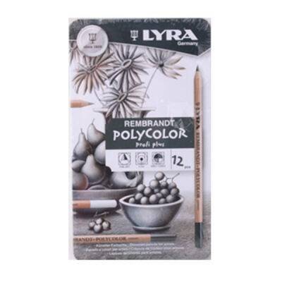 Lyra Rembrandt Polycolor Kuru Boya 12 Renk Gri Tonlar - 1