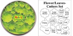 Makin's Clay Kesici Kalıp Seti Çiçek Yaprak 15 Desen - 1