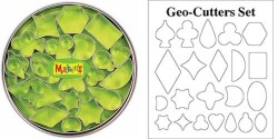 Makin's Clay Kesici Kalıp Seti Geometrik 22 Desen - 1