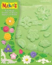 Makin's Clay Push Mold Şekilleme Kalıbı Çiçekler - 1