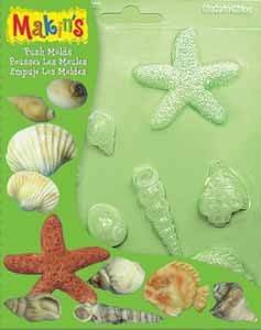 Makin's Clay Push Mold Şekilleme Kalıbı Deniz Kabukları - 1