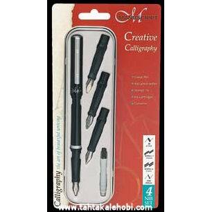 Manuscript Creative Calligraphy Set (4 Uç + Pompa) - 1