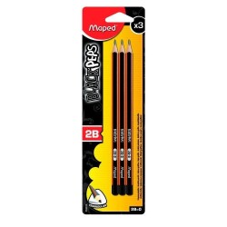 Maped Black Peps 2B Kurşun Kalem 3'lü Paket 850012 - 1