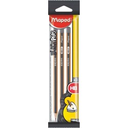 Maped Black Peps HB Kurşun Kalem 3'lü Paket 850011 - 1