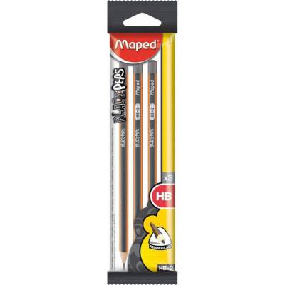 Maped Black Peps HB Kurşun Kalem 3'lü Paket 850011 - 1