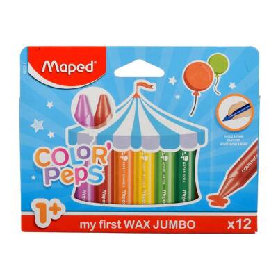 Maped Color Peps Jumbo Mum Boya 1+ Yaş 12 Renk 861311 - 1
