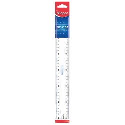 Maped Plastik Cetvel 30 cm Ortadan Tutmalı 146109 - 1