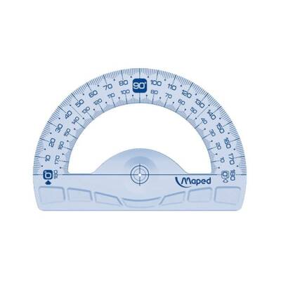 Maped Plastik Minkale 180 Derece Açıölçer 12 cm 242180 - 1