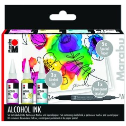 Marabu Alcohol Ink Set Flowers 3x20 ml - 1