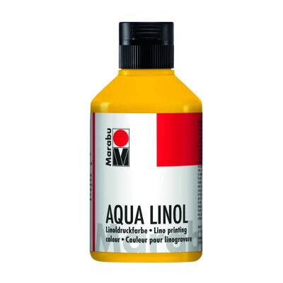 Marabu Aqua Linol Baskı Boyası Medium Yellow 250 ml - 1