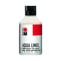 Marabu Aqua Linol Baskı Boyası White 250 ml - 1