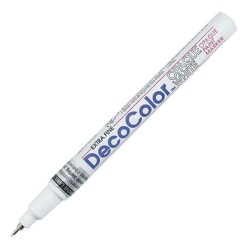 Marvy 120-S Decocolor Yağ Bazlı Paint Marker Extra Fine Uç White - 1