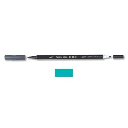 Marvy 1800 Doubler Çift Uçlu Brush Pen 104 CARIBBEAN BLUE - 1