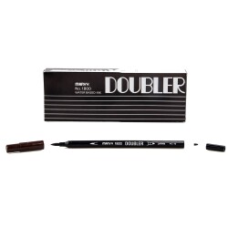 Marvy 1800 Doubler Çift Uçlu Brush Pen 18 DARK BROWN - 1