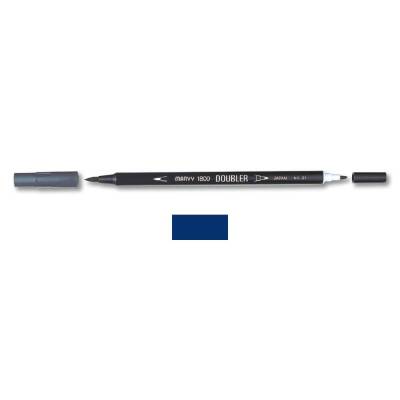 Marvy 1800 Doubler Çift Uçlu Brush Pen 29 PRUSSIAN BLUE - 1