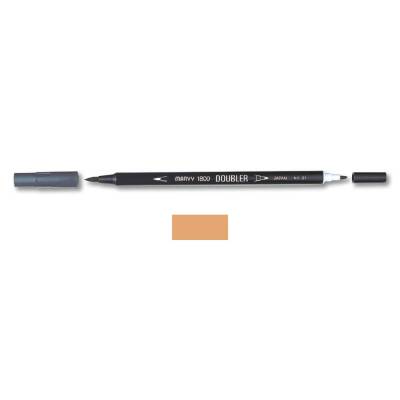 Marvy 1800 Doubler Çift Uçlu Brush Pen 30 ROSEWOOD - 1