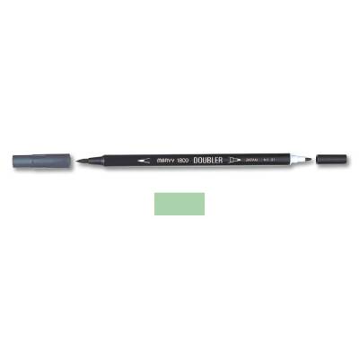 Marvy 1800 Doubler Çift Uçlu Brush Pen 34 PALE GREEN - 1