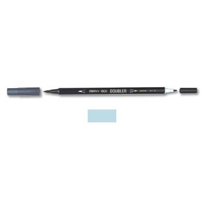 Marvy 1800 Doubler Çift Uçlu Brush Pen 41 BLUE GREY - 1