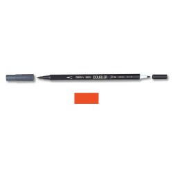 Marvy 1800 Doubler Çift Uçlu Brush Pen 49 VERMILLION - 1