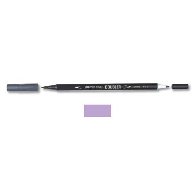Marvy 1800 Doubler Çift Uçlu Brush Pen 62 WISTERIA - 1