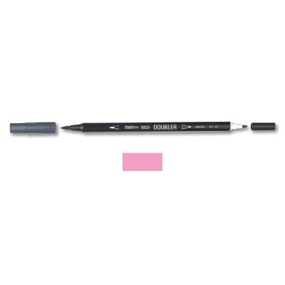 Marvy 1800 Doubler Çift Uçlu Brush Pen 67 BUBBLEGUM PINK - 1