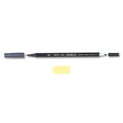 Marvy 1800 Doubler Çift Uçlu Brush Pen 68 DAFFADIL YELLOW - 1