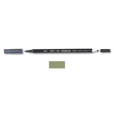 Marvy 1800 Doubler Çift Uçlu Brush Pen 84 TAUPE - 1