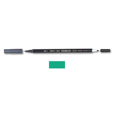 Marvy 1800 Doubler Çift Uçlu Brush Pen 97 APPLE GREEN - 1