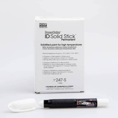 Marvy 247 Solid Stick Industrial Marker Beyaz - 1