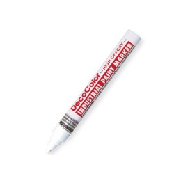 Marvy 728 DecoColor Industrial Paint Marker White - 1