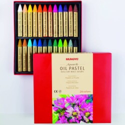 Marvy Aquarelle Oil Pastel Extra Soft Sulu Pastel Boya 24 Renk - 1