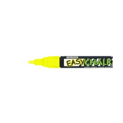 Marvy Easy Chalk Marker Sıvı Tebeşir Kalemi FOSFORLU SARI - 1