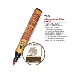 Marvy Wood Stain Ahşap Rötuş Kalemi KOYU KAHVE (DARK BROWN) - 1