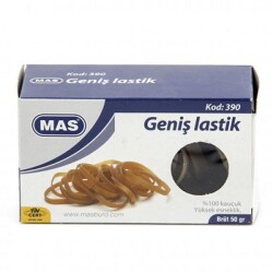 Mas Geniş Ambalaj Lastiği %100 Kauçuk 50 gr. Kutu - 1