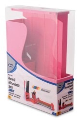 Mas Vivid Renkli Masa Seti 4 Parça PEMBE - 1