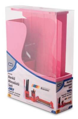 Mas Vivid Renkli Masa Seti 4 Parça PEMBE - 1