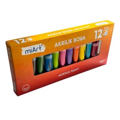 Miart Akrilik Boya 12 Renk x 15 ml - 1