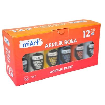 Miart Akrilik Boya 12 Renk x 59 ml - 1