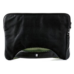 Minbag Billy Siyah Laptop Çantası Yeşil Detaylı - 1