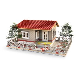 Minyatür Orman Villa - Gri Cephe 1/24 - 1