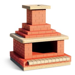 Minyatür Şömine - Kırmızı 1/12 - Eshel