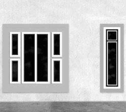 Modern Set C Kapı ve Pencere 1/200 4 Adet - 1