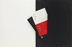 Moleskine Chaier 2'li Günlük Defter Çizgili XL Boy 19x25 cm 160 Sayfa Siyah + Yaban Mersini Kırmızı - 2
